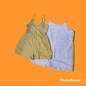 2 pair of romper shorts